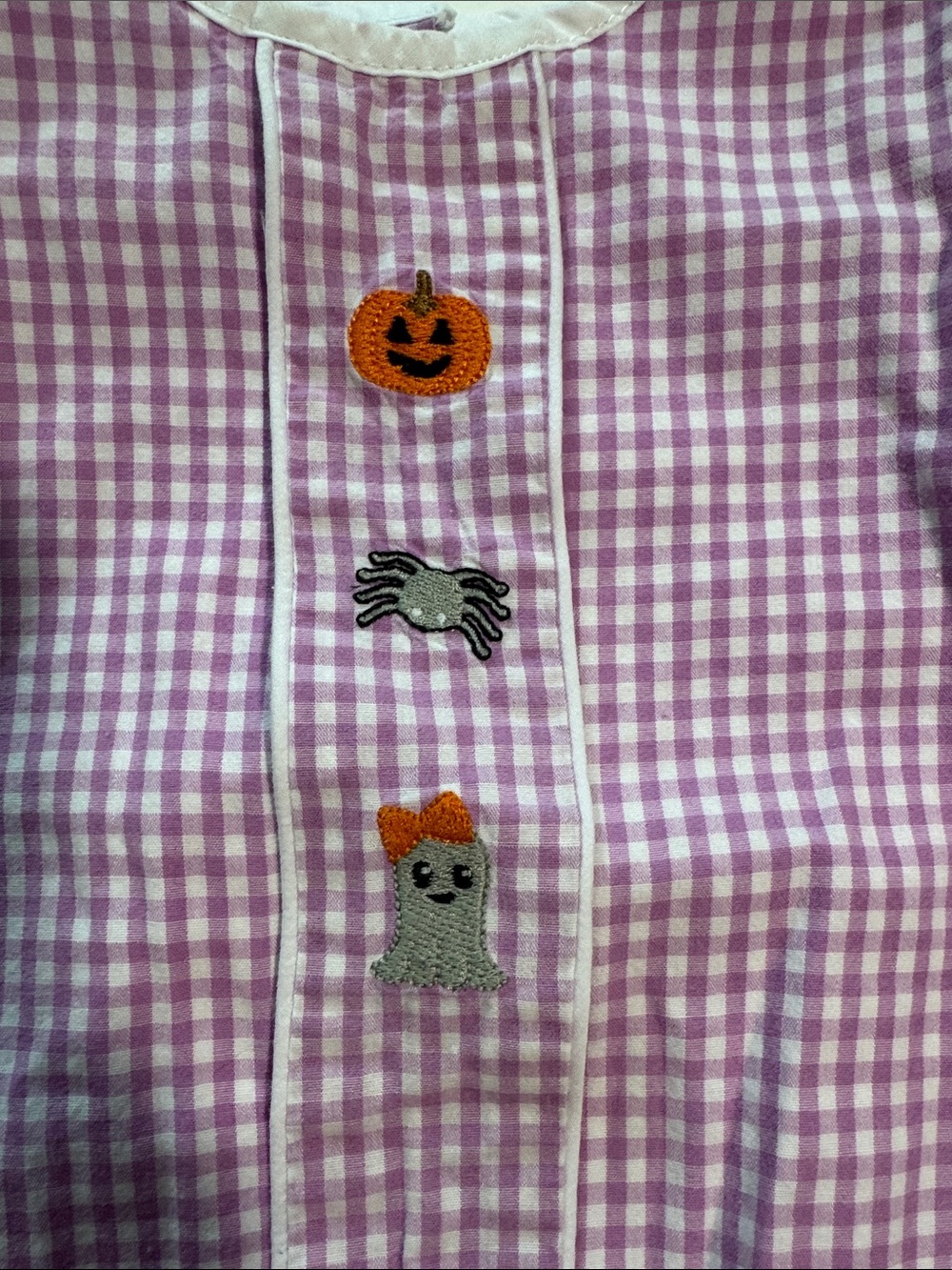 The Oaks Trixie Halloween Embroidered Trio Bubble - 9 months - Picture 4 of 7